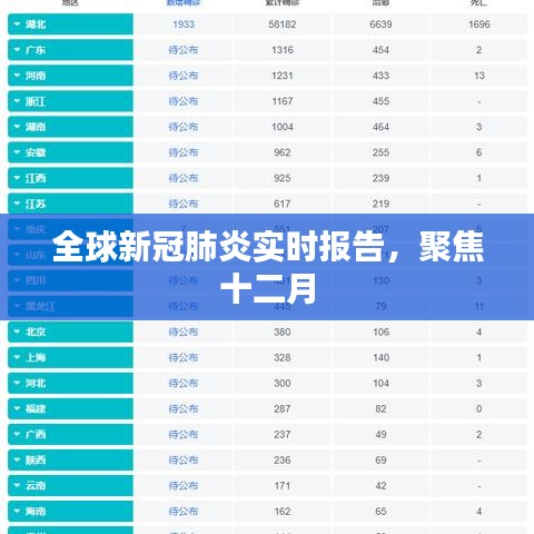 全球新冠肺炎实时报告，聚焦十二月动态
