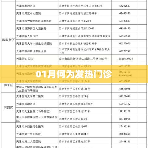 01月，发热门诊的作用与运作解析