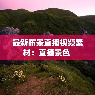 最新布景直播视频素材：直播景色 