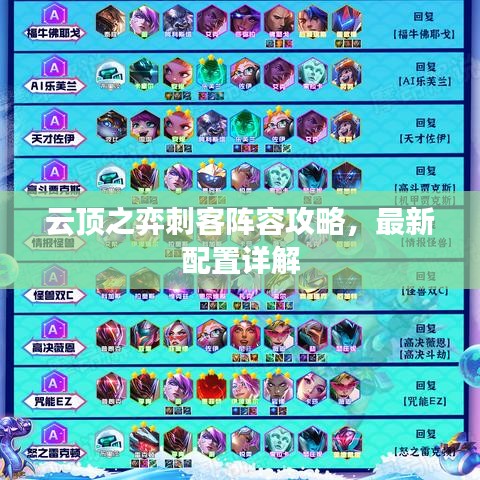 云顶之弈刺客阵容攻略，最新配置详解