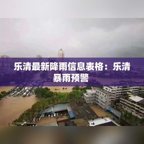 乐清最新降雨信息表格：乐清暴雨预警 