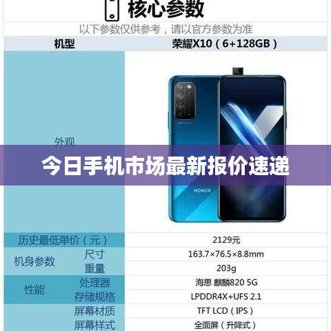 今日手机市场最新报价速递
