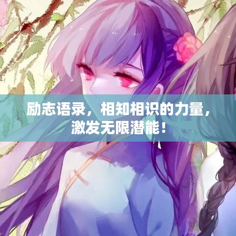 励志语录，相知相识的力量，激发无限潜能！