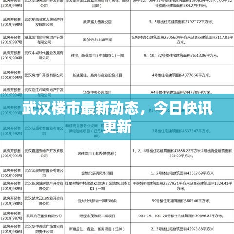 武汉楼市最新动态，今日快讯更新