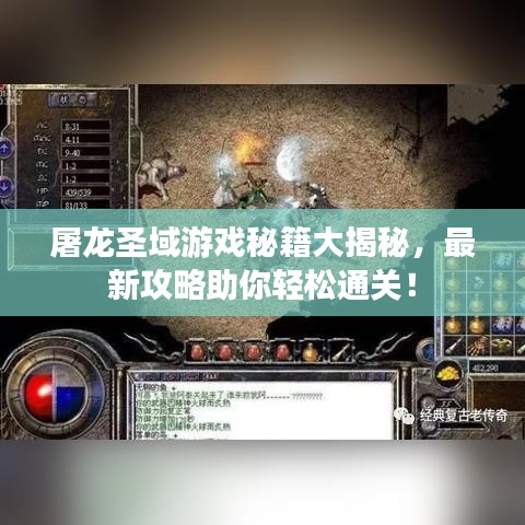屠龙圣域游戏秘籍大揭秘，最新攻略助你轻松通关！