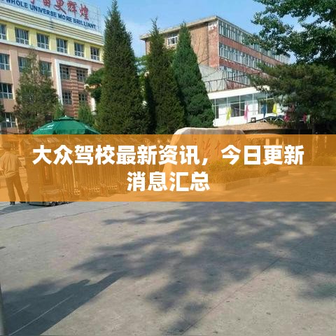 大众驾校最新资讯，今日更新消息汇总