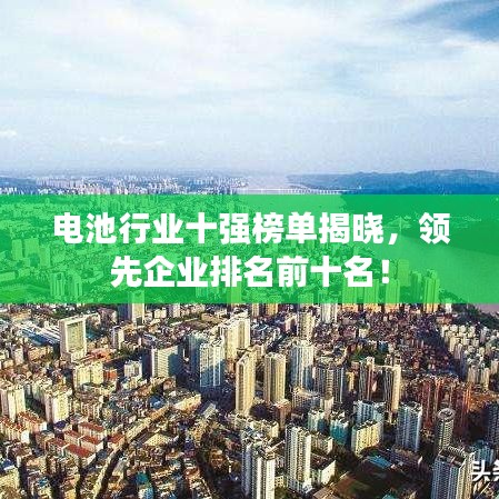 电池行业十强榜单揭晓，领先企业排名前十名！