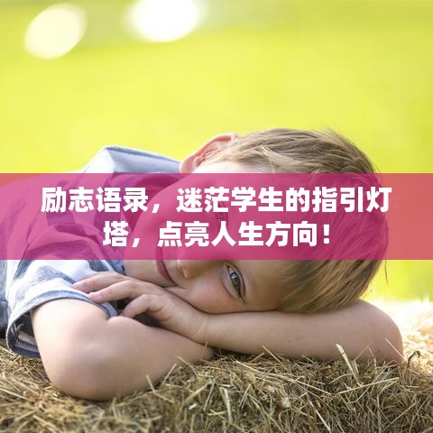 励志语录，迷茫学生的指引灯塔，点亮人生方向！