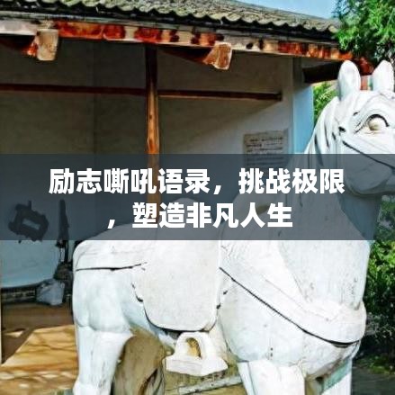 励志嘶吼语录，挑战极限，塑造非凡人生