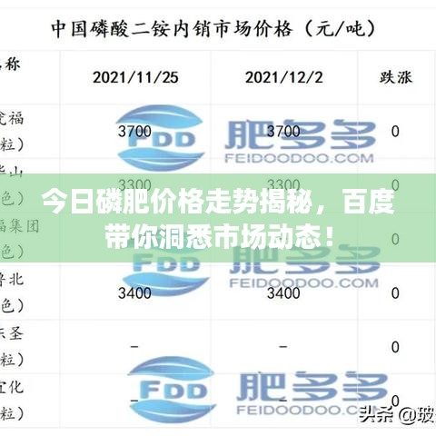 今日磷肥价格走势揭秘，百度带你洞悉市场动态！